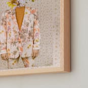"Forever Blooming" - Art Print in Golden Meadow by Theresa Bear - Frame Close-up