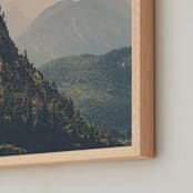 "The Other View" - Art Print in Evergreen by Melissa Walls - Frame Close-up