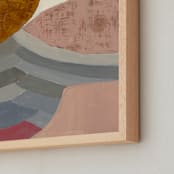 "Composition On Color and Texture 1" - Art Print in Nude Cloud by Bethania Lima - Frame Close-up