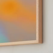 "The Future Is Calling" - Art Print in Sunset by Anna Joseph - Frame Close-up
