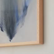 "FreeFall" - Art Print in Blue Grey by Christa Kimble - Frame Close-up