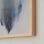 "FreeFall" - Art Print in Blue Grey by Christa Kimble - Frame Close-up