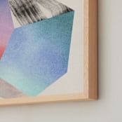 "Unexpected Crystals I" - Art Print in Sandstone by Sumak Studio - Frame Close-up