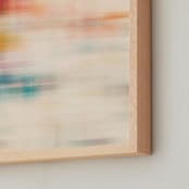 "Spring Plaid" - Art Print in Spring Plaid I by Karen Kardatzke - Frame Close-up
