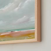 "Sea Shore" - Art Print in Sky by Lindsay Megahed - Frame Close-up