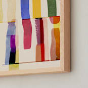 "Color Cut 2" - Art Print in Vibrant by Sumak Studio - Frame Close-up