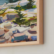 "Under the Midday Sun" - Art Print in Warm Gray by Jess Franks - Frame Close-up