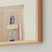 "Cool Venice" - Art Print in Coral by Caroline Mint - Frame Close-up