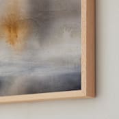 "The Calm That Follows" - Art Print in Calm Grey by Christa Kimble - Frame Close-up