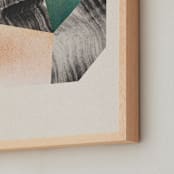 "Unexpected Crystals II" - Art Print in Sandstone by Sumak Studio - Frame Close-up