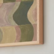 "Abstract geometry II" - Art Print in Moss Green by Lucrecia Caporale - Frame Close-up
