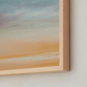 "HAPPY TOO" - Art Print in Dusk by Amy Chapman Braun - Frame Close-up