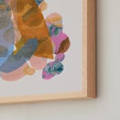 "color frenzy" - Art Print in Coral by Carrie Moradi - Frame Close-up