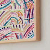 "Color Puzzle" - Art Print in Warm Tropics by Ro Pacifico - Frame Close-up