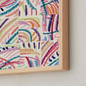 "Color Puzzle" - Art Print in Warm Tropics by Ro Pacifico - Frame Close-up