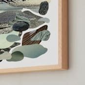 "A Sense of Calm" - Art Print in Sea Glass by Field and Sky - Frame Close-up