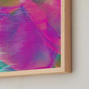 "Spring Loading..." - Art Print in Neon by Karen Kardatzke - Frame Close-up