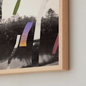 "Reflection 2" - Art Print in River by Sumak Studio - Frame Close-up