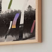 "Reflection 2" - Art Print in River by Sumak Studio - Frame Close-up