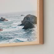 "Super Sea" - Art Print in Totally Teal by Karly Rose Sahr - Frame Close-up