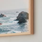 "Super Sea" - Art Print in Totally Teal by Karly Rose Sahr - Frame Close-up
