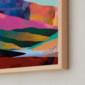 "Nature is good 1" - Art Print in Rainbow by Mojca Dolinar - Frame Close-up