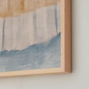 "Light Rustic Formation I" - Art Print in Slate Blue by Angel Walker - Frame Close-up