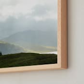 "Highland View 1" - Art Print in Cloud Gray by Jacquelyn Sloane Siklos - Frame Close-up