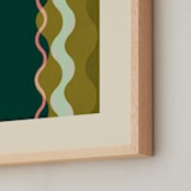 "Transparent Waves" - Art Print in Forest by Baumbirdy - Frame Close-up
