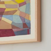 "Globe plot" - Art Print in Peach by Catilustre - Frame Close-up