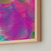 "Spring Loading..." - Art Print in Neon by Karen Kardatzke - Frame Close-up