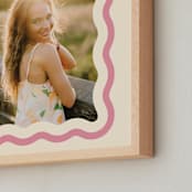 "Wavy: Framed Photo" - Framed Photo in Seashell by Robert and Stella - Frame Close-up