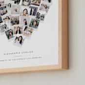 "Heart Snapshot for Grads: Framed Photo" - Framed Photo in White by Minted - Frame Close-up