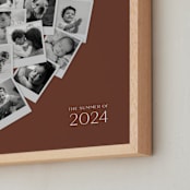 "Modern Heart Snapshot Mix® Warm Tones" - Framed Photo in Rustique by Minted - Frame Close-up
