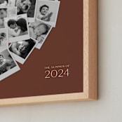 "Modern Heart Snapshot Mix® Warm Tones" - Framed Photo in Rustique by Minted - Frame Close-up