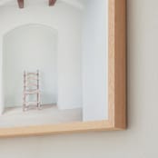 "Seated in Greece II" - Art Print in white by Kaitie Bryant - Frame Close-up
