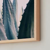 "Agave Daydreams" - Art Print in Agave Green by ALICIA BOCK - Frame Close-up