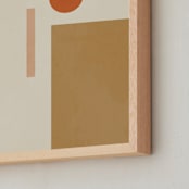 "Les Italiennes I" - Art Print in Earth by Alex Roda - Frame Close-up