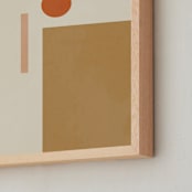 "Les Italiennes I" - Art Print in Earth by Alex Roda - Frame Close-up