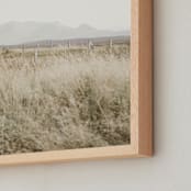 "highland prairie III" - Art Print in Wheat by Kamala Nahas - Frame Close-up