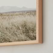 "highland prairie III" - Art Print in Wheat by Kamala Nahas - Frame Close-up