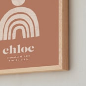 "Boho Geo Mobile" - Personalized Art Print in Toffee by Iveta Angelova - Frame Close-up