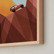 "Canyon Adventure" - Personalized Art Print in Orange by Erin German - Frame Close-up