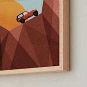 "Canyon Adventure" - Personalized Art Print in Orange by Erin German - Frame Close-up