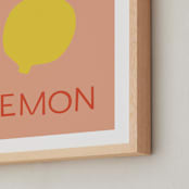 "fruit II" - Art Print in Salmon by Ellen Schlegelmilch - Frame Close-up