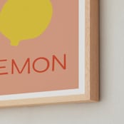 "fruit II" - Art Print in Salmon by Ellen Schlegelmilch - Frame Close-up