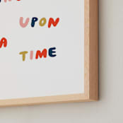 "Once Upon a Time" - Art Print in Prince by June Letters Studio - Frame Close-up