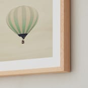 "Mint Dreams" - Art Print in Dawn Yellow by Caroline Mint - Frame Close-up