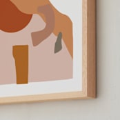 "Desert Sunset" - Art Print in burnt clay by Svitlana Martynjuk - Frame Close-up