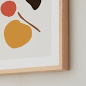 "Come Home" - Art Print in sunny yellow by Svitlana Martynjuk - Frame Close-up